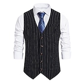 levne oblečení-Retro Řvoucí 20s 20. léta 20. století Úbory Tričko Vesta Gentleman Gangster Pevná barva Běžný Pánské předvečer Všech svatých Karneval Nový rok Večírek Maturitní ples loučení se svobodou nevěsty