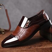 Men's Black Patent Leather Formal Shoes with Side Zipper – Sleek and Stylish Design for Weddings, Parties, and Business Wear cheap Formal-Men's Black Patent Leather Formal Shoes with Side Zipper – Sleek and Stylish Design for Weddings, Parties, and Business Wear