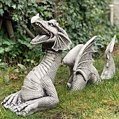 levne zahradní sochy a sochy-drak zahradní dekorace pryskyřice drak socha dekorace pryskyřice drak zahrada zahradní výzdoba velikonoční zahradní výzdoba domácí příslušenství
