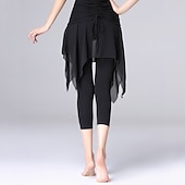 cheap Practice Wear-Activewear Skirts Pure Color Splicing Women&#039;s Training Performance Natural Modal