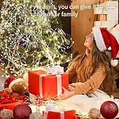 cheap Battery String Lights-30 PCS 12PCS 6PCS Fairy Lights Battery Operated (Included) 600LED 240LED 120LED Mini String Lights Waterproof Copper Wire Firefly Starry Lights for Halloween Party Christmas Festivals Decorations