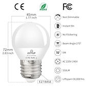 Χαμηλού Κόστους LED Λάμπες Globe-12 τεμ. 6w λάμπα led globe 600lm e27 e26 g45 20 χάντρες led smd 2835 60w ισοδύναμο αλογόνου ζεστό ψυχρό λευκό 110-240v
