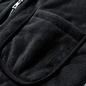 abordables Chalecos-Hombre Chaleco polar Casual / Diario Invierno Otoño Licra Poliéster Mantiene abrigado Ligero Transpirable Color sólido Cremallera Negro Gris Chaleco