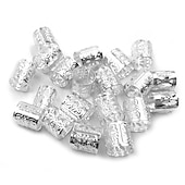billige Tilbehør til hårstyling-Parykk Tilbehør Legering Fletteperler 30 pcs Halloween / Sport &amp; Utendørs / Fest / aften Klassisk Blandet Farge Gylden Sølv / Forlovelsesfest / Cocktailfest / Skoleball / Maskerade