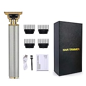 preiswerte Rasierer &amp; Epilierer-Professionelle Haarschneidemaschinen Herren-Haarschneidemaschinen Elektrischer Herren-Haarschneider Herren-Haarschneider mit 4 Distanzkämmen Begrenzte Distanz USB wiederaufladbar