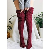 economico Calze per abiti e pantaloni-calze da donna in regalo alla moda comode calze colorate calde casual rosa cipria 1 paio / calzini casual abiti da casa