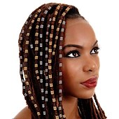 billige Tilbehør til hårstyling-Parykk Tilbehør Legering Fletteperler 30 pcs Halloween / Sport &amp; Utendørs / Fest / aften Klassisk Blandet Farge Gylden Sølv / Forlovelsesfest / Cocktailfest / Skoleball / Maskerade