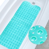 economico Tappetino antiscivolo per vasca-tappetino da bagno antiscivolo tappetino da bagno extra lungo antiscivolo bagno doccia antibatterico vasca da bagno nuovo il bagno vasca da bagno antiscivolo bagno impermeabile massaggio poggiapiedi