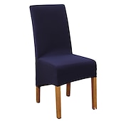baratos Capa para Cadeira de Jantar-Capas para cadeiras de jantar, capas para cadeiras elásticas, capas protetoras para cadeiras com encosto alto em spandex capas de assento com elástico para sala de jantar, casamento