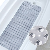 economico Tappetino antiscivolo per vasca-tappetino da bagno antiscivolo tappetino da bagno extra lungo antiscivolo bagno doccia antibatterico vasca da bagno nuovo il bagno vasca da bagno antiscivolo bagno impermeabile massaggio poggiapiedi