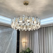 cheap Chandeliers-LED Pendant Lights 60 cm Pendant Lantern Design Chandelier Stainless Steel Electroplated Modern 110-240V