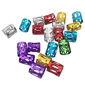 billige Tilbehør til hårstyling-Parykk Tilbehør Legering Fletteperler 30 pcs Halloween / Sport &amp; Utendørs / Fest / aften Klassisk Blandet Farge Gylden Sølv / Forlovelsesfest / Cocktailfest / Skoleball / Maskerade