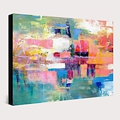 baratos Pinturas Abstratas-pintura a óleo pintada à mão arte da parede moderna bela imagem abstrata decoração da casa decoração tela enrolada sem moldura não esticada