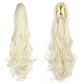 economico Code-Gancio Code Classico / sintetico / Facile da indossare Capelli sintetici Pezzo di capelli Estensione capelli Ondulato / Onda naturale 22 pollici Festa / Serata / Da tutti i giorni / Da mare