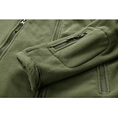 billiga Herrjackor och -rockar-herr varm militär taktisk jacka sport fleece huva jacka vinter äventyr jacka rockar utomhus vindtät flera fickor lätt jacka med hel dragkedja trenchcoat topp camping jakt fiske