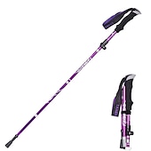 ieftine Εργαλεία Χειρός-reglați stâlp de trekking în 5 secțiuni aliaj de aluminiu pliabil ultra-ușor telescopic în aer liber bastoane de drumeție pliabile bastoane de trekking camping portabil baston de drumeție baston de