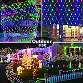economico Plug in elettrico-luci nette natalizie collegabili 6m * 4m 720 led 8 modalità rete a bassa tensione luci stringa fata stringa netta luci natalizie per cespugli da giardino decorazioni per alberi di natale di nozze