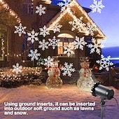 cheap Christmas Gift Lights-Christmas Light Snowflake Projection Lamp Christmas Decoration Lamp Can Be Remotely Plugged In