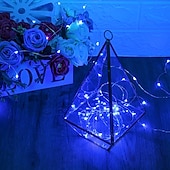 cheap Battery String Lights-30 PCS 12PCS 6PCS Fairy Lights Battery Operated (Included) 600LED 240LED 120LED Mini String Lights Waterproof Copper Wire Firefly Starry Lights for Halloween Party Christmas Festivals Decorations