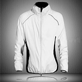 cheap Men&#039;s Jackets &amp; Gilets-WEST BIKING® Men&#039;s Cycling Jacket Bike Jacket Windbreaker Ultraviolet Resistant Jacket Windproof Breathable Reflective Strips Sports Elastane Orange / Yellow / Green Mountain Bike MTB Road Bike