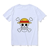 levne Kreslená a filmová postava-One Piece Opice D. Luffy Trička Anime Animák Anime Harajuku Grafika Kawaii Pro Pro páry Pánské Dámské Dospělé Zpátky do školy Horká ražba