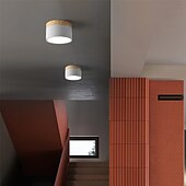 abordables Plafonniers et ventilateurs-Plafonniers à encastrer de conception unique de 9 cm en aluminium led style nordique 220-240v