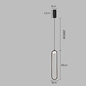 cheap Island Lights-40cm LED Pendant Light Single Design Aluminium Alloy Formal Modern Style Stylish Painted Finishes Dining Room Bedroom Lights 110-240V