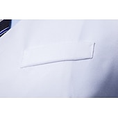 olcso Gilets-Férfi Prsluk Mellény Esküvő Munka Utca Üzleti Elegáns Üzlet Ősz Zseb Poliészter Légáteresztő Tömör szín Dupla soros V-alakú Normál Fekete Fehér Bor Sötétkék Mellény