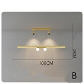 お買い得  シャンデリア-100 / 100cm　シングル　デザイン　ペンダント　ライト　メタル　アーティスティック　スタイル　モダン　スタイル　塗装仕上げ　LED　モダン　220-240v　ベッドサイド　ランプ　暖かい　シンプル　雰囲気