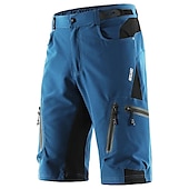 cheap Men&#039;s Shorts, Tights &amp; Pants-Arsuxeo Men&#039;s Cycling MTB Shorts Bike Shorts Bike Shorts Baggy Shorts Relaxed Fit Mountain Bike MTB Road Bike Cycling Sports Breathable Quick Dry Waterproof Zipper Black / Orange Dark Blue+Black