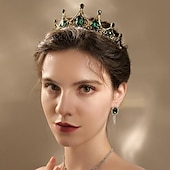 billige Tilbehør til hårstyling-Crown Tiaras pannebånd Hodeplagg Strass Legering Bryllup Fest / aften Retro Rød Søt Med Krystall / Rhinstein Kombinasjon Hodeplagg Hodeplagg