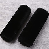 cheap Car Seat Covers-2 Pack Imitation Sheepskin Seat Belt Pads, Soft Shoulder and Neck Cushion, Imitation Wool, Car Interior Accessory