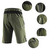 cheap Men&#039;s Shorts, Tights &amp; Pants-Arsuxeo Men&#039;s Cycling MTB Shorts Bike Shorts Bike Shorts Baggy Shorts Relaxed Fit Mountain Bike MTB Road Bike Cycling Sports Breathable Quick Dry Waterproof Zipper Black / Orange Dark Blue+Black