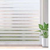 cheap Window Films-Glass Window Film Frosted Static Privacy Self Adhesive Film Anti-UV Opaque Decor Window Stickers for Bedroom Kitchen Office 100X45cm