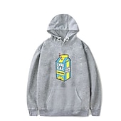 abordables Sudaderas con capucha gráficas para hombre-Hombre Estampado Manga Larga Sudaderas Con Capucha Fresco Design Invierno Un gris Un blanco Un negro Ropa Diseñador Talla Grande S M L XL XXL XXXL