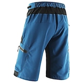 cheap Men&#039;s Shorts, Tights &amp; Pants-Arsuxeo Men&#039;s Cycling MTB Shorts Bike Shorts Bike Shorts Baggy Shorts Relaxed Fit Mountain Bike MTB Road Bike Cycling Sports Breathable Quick Dry Waterproof Zipper Black / Orange Dark Blue+Black