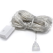 お買い得  プラグイン式電源-LEDネットストリングライトip656mx4m 3mx2mLedフレキシブルネットフェアリーストリングライト880led200ledメッシュストリングライトガーデンヤード用カラフルな装飾euusukプラグac110v220v 230v