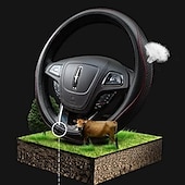 economico Copristerzo per auto-coprivolante per auto in pelle universale antiscivolo da 15 pollici&amp;amp;amplificatore; inodore
