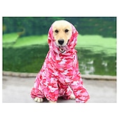 お買い得  レインコート-犬用レインコート オールインクルーシブ 腹開き 中型・大型犬 テディ ビション ゴールデンレトリバー 薩摩 ペット シャム四つ足の服