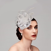 זול פאסינאטורים-פאסצינאטורים כובעים תכשיט ראש נוצות Netz כובע אף פנים חתונה מירוץ סוסים ביום נשים גביע מלבורן קוקטייל עם כובע נוצה תכשיט ראש מסלול להתלבש להרשים שמלת יום מירוץ