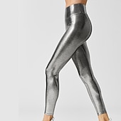 זול חותלות וגרביונים ליוגה-בגדי ריקוד נשים מכנסי יוגה באט הרם בקרת בטן מותניים גבוהים פילאטיס כושר אמון ריצה טייץ רכיבה על אופניים חותלות צבע אחיד ירוק סתיו חורף ספורט לבוש אקטיבי גמישות גבוהה סקיני