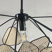 abordables Luces colgantes-60/80/100 cm sputnik design lámpara colgante led metal estilo vintage sputnik acabados pintados vintage country 220-240v