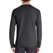 Χαμηλού Κόστους Casual Tee Henley-Ανδρικά Μπλουζάκι Πουκάμισο Henley Μακρυμάνικο πουκάμισο Σκέτο Όρθιος Γιακάς Causal Αργίες Μακρυμάνικο Κουμπί-Κάτω Ρούχα Ελαφριά Κλασσικό Καθημερινό Μυς
