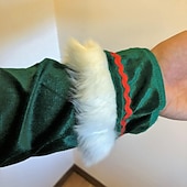 olcso Karácsonyi jelmezek-Mikulás Manó Mikulás ruhák Elf jelmez Férfi Karácsony Cosplay jelmez Felnőttek Karácsony Mindszentek napja Farsang Újév Karácsony