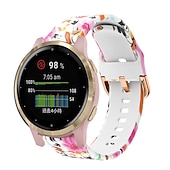 お買い得  ガーミン時計バンド-時計バンド のために ガーミン Forerunner 265S 255S Venu 3S 2S Vivoactive 4S 3S 2S Vivomove 3S 18mm シリコーン 置換 ストラップ 18mm スポーツバンド リストバンド