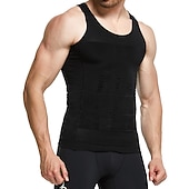 economico Maglie da uomo-Per uomo Gilet d&#039;allenamento Gilet snellente da allenamento a maglia calda Modellatore del corpo Controllo addominale Perdita di peso Allenamento addominali Per Allenamento in Palestra Allenamento