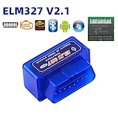 זול OBD-elm327 bluetooth קורא קוד לרכב obd2 v2.1 mini obd 2 סורק כלי אבחון לרכב elm327 obdii מתאם אוטומטי כלי אבחון מנוע