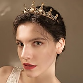 billige Tilbehør til hårstyling-Crown Tiaras pannebånd Hodeplagg Strass Legering Bryllup Fest / aften Retro Rød Søt Med Krystall / Rhinstein Kombinasjon Hodeplagg Hodeplagg