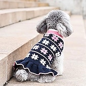 abordables Vêtements &amp; accessoires-Chien Petits Animaux à Fourrure N / C Pull Robe Manteau pour Chien Robe pour Chien Chemise pour Chien / T-shirt pour Chien Chaud Vêtements pour chiens