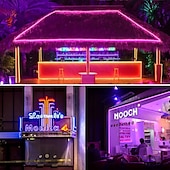 Χαμηλού Κόστους Neon LED Φώτα-νέον σχοινί smart rgb led κιτ λωρίδων φωτός λειτουργεί με alexa google 3m 12v rgb wifi 5m 2*5m έλεγχος εφαρμογής τηλεφώνου wifi συμπεριλαμβανομένου κιτ προσαρμογέα κατάλληλο για diy εγκατάσταση